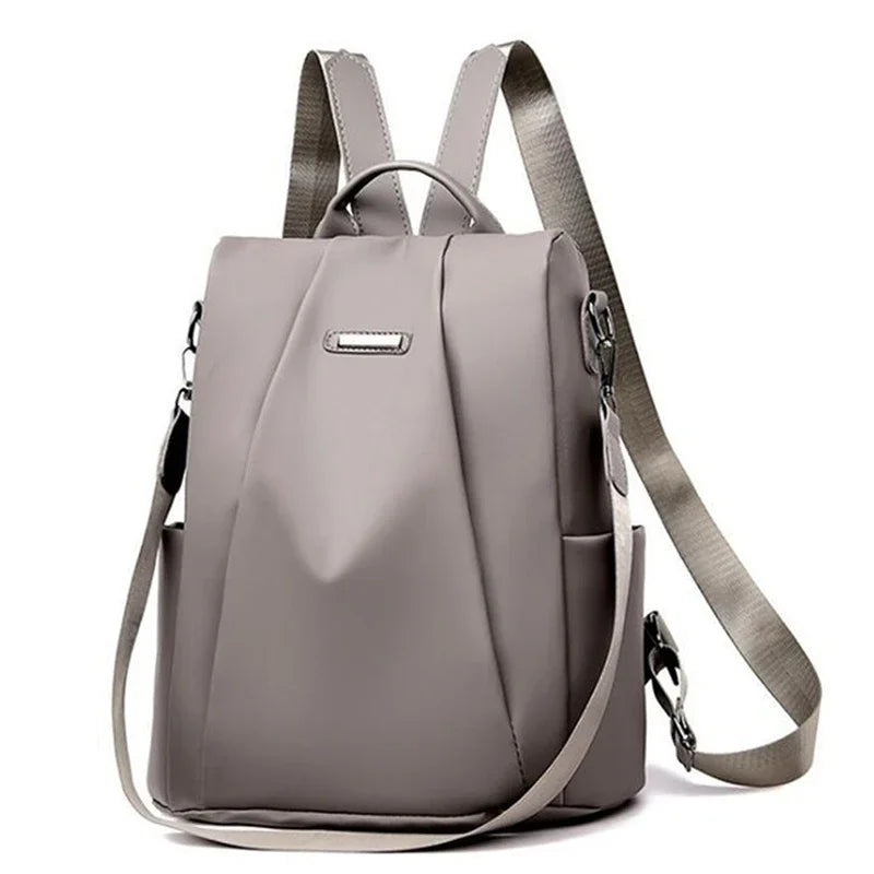 New Women's Multifunction Backpack Casual Solid Color School Bag  For Girls Fashion Detachable Strap Travel Shoulder Bag